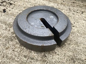 9kg 20lb Interlocking Hanger Slotted Cast Iron Test Weight steel plate ballast - Picture 1 of 4