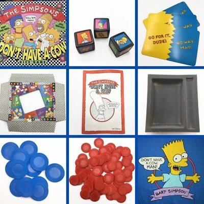 U PICK: THE SIMPSONS Don't Have a Cow Dice Game Replacement Parts Pieces 1990 - Image 1 of 3