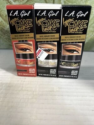 L.A. Girl Hyper Cake Eye Liner Water Activated Vibrant Color Smoked Out Black & - Image 1 of 4