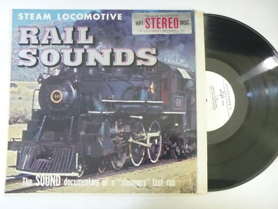 Rail Sounds Steam Locomotive Trains Sound Record Vinyl lp Album Foto 1 de 3