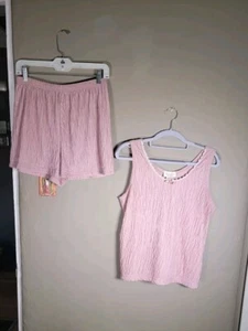 90s Vintage Victoria’s Secret Gold Label Pajama Lingerie Set Medium Rose Rare - Picture 1 of 15