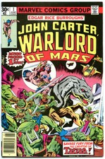 JOHN CARTER WARLORD of MARS #1 2 3 4 5 6 7 8 9 10 11-14, 16-28 + Ann #1-3, 1977