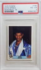 1976 Panini Montreal 76 #180 Leon Spinks Rookie Card RC PSA 4 VG-EX Boxing HOF