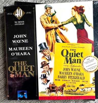 THE QUIET MAN 40th Anniversary Edition Laserdisc Box Set John Wayne John Ford NR - Image 1 of 3