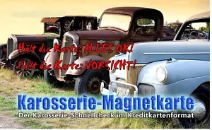 Karosserie Magnetkarte, Magnet, Unfall, Checker, Spachtel Lack Prüfer,Check Grip - Bild 1 von 1
