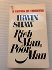 b Irwin Shaw RICH MAN,  POOR MAN 1976 Dell 4th Printing Paperback