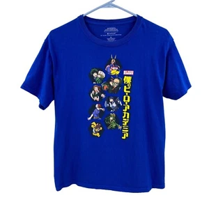 My Hero Academia Youth Size XL T-Shirt Blue Funimation Graphic Short Sleeve - Picture 1 of 10