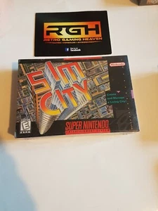 SIM CITY SUPER NINTENDO USA SNES GAME NEW FACTORY SEALED ORIGINAL - Picture 1 of 6