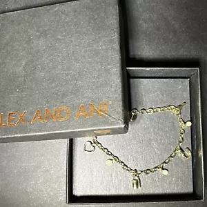 Alex And Ani Luck Multi Charm Chain Bracelet - Picture 1 of 3