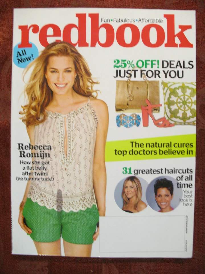 REDBOOK Magazine August 2013 REBECCA ROMJIN - Image 1 of 1