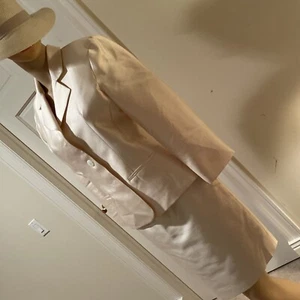 S. Nemeroff (saks 5th Ave) Silk Wool Blend Off White Ladies Skirt + Blazer Sz 4 - Picture 1 of 7