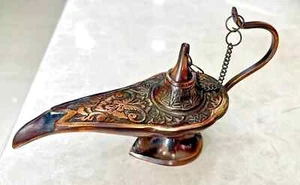 Aladin The Genie Oil lamp - Brass Aladdin Lamp - !!! beautiful design !!! - Picture 1 of 8