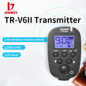 JINBEI TR-V6II Speedlite LCD Flash Trigger 2.4G Wireless Transmitter Universal