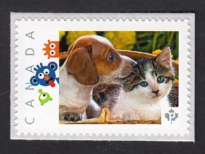 KITTEN = PUPPY = cat & dog =Picture Postage MNH stamp Canada2016 [p16/01-2rk3/2] - Picture 1 of 2
