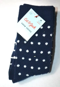 Cat & Jack Girls Crew Socks 2 Pairs Medium - Shoe Size 9-2 1/2 - NEW - Picture 1 of 3