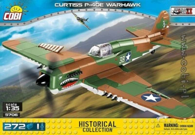 COBI 5706  CURTISS P-40E WARHAWK 272 bricks NEW BOX - Image 1 of 4