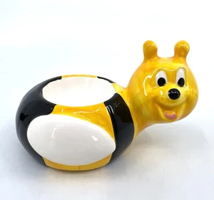 Bumble Bee Egg Cup Holder Ceramic Novelty 2.75in tall Easter Spring - Picture 1 of 10