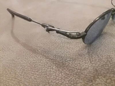 Gafas de sol Jean Paul Gaultier JPG vintage ovaladas 56-0055 negras-slvr \ lentes grises  Foto 1 de 4