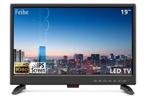 Feihe 19 Inch LED Widescreen TV with Digital ATSC Tuners HDMI/VGA/RCA/USB, - Picture 1 of 7