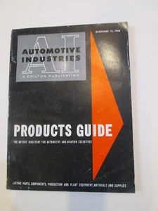 GUÍA DE PRODUCTOS DE LA INDUSTRIA AUTOMOTRIZ CHILTON de diciembre de 1958 - piezas, plantas - aviación también - Imagen 1 de 12
