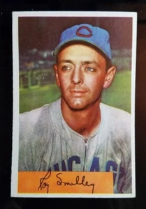 1954 Bowman Baseball #109 ROY SMALLEY, Chicago Cubs, VG/EX - Picture 1 of 2