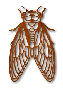Rustic Cicada Wall Art Laser Cut Metal Art Home Decor Wall Hanging Australiana  - Picture 1 of 4