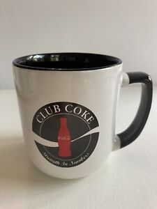 CLUB COKE  Red/Black/White "Strength In Numbers" 16 oz. Coffee Cup/Mug Coca-Cola