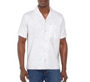 Gap Men's Short Sleeve Button-Up Linen Shirt Size XL Purple - Picture 1 of 11