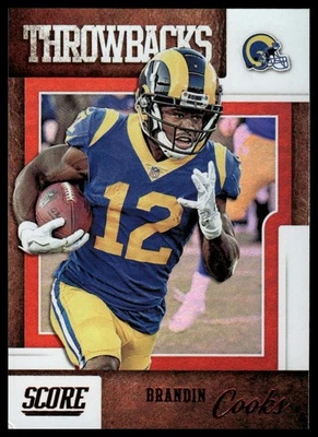 Puntuación #T-11 Brandin Cooks Throwbacks 2019 rojo [tarjetas de cabra] Foto 1 de 2