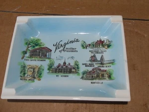 Vtg Virginia Mother Of Presidents Ashtray Ceramic Souvenir Arrow Made in Japan - Picture 1 of 10