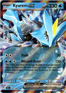 Kyurem ex doble raro SV: perno negro 028/086 casi nuevo - Imagen 1 de 2