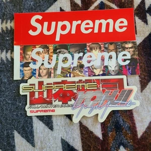Set Of 3 Supreme Yohji Yamamoto Tekken Box Logo Sticker & Tekken logo 100% auth - Picture 1 of 7