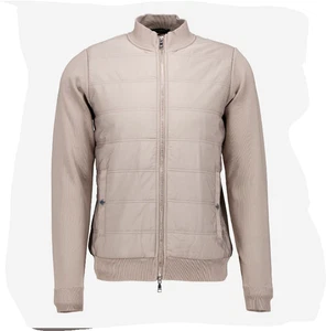 Moncrief Herren Pilz Grau 24 Hybrid Bomber mit Strickärmeln Jacke £225 Au - Bild 1 von 11