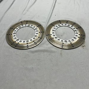 1999 KAWASAKI VULCAN 750 FRONT LEFT/RIGHT BRAKE ROTORS - Foto 1 di 5