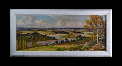 Claude Rameau 1876-1955.  "Les bords de la Loire." - Photo 1/4