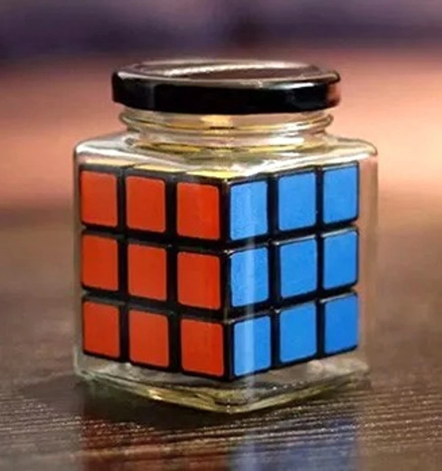 Cubo de Rubik en tarro de cristal gran idea de regalo para cualquier ocasión Foto 1 de 1