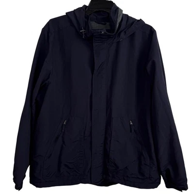 Lands' End Outfitters Mens XL Rain Jacket Hooded Waterproof Windbreaker Lined - Image 1 of 4