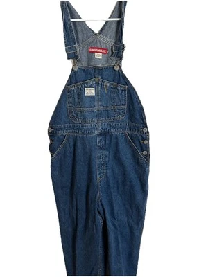1990s Vtg UnionBay Overalls Light Wash Blue Denim Wide Leg Womens Medium - Image 1 of 4