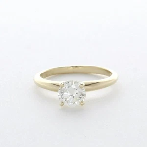 1.0CT Lab-Created Diamond E/VVS2 Round Cut 18K Gold Prong Classic Solitaire Ring - Picture 1 of 5