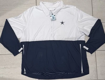 Chaqueta Nike NFL OnField Dallas Cowboys Team Emitida Entrenadores Laterales Media Cremallera Foto 1 de 4