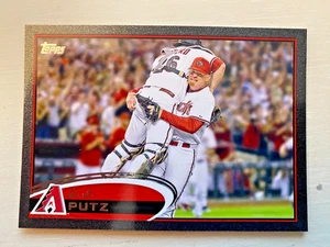 2012 TOPPS SERIES 2 JJ PUTZ BLACK BORDER  ARIZONA DIAMONDBACKS 46/61 #480 , SSP - Picture 1 of 3