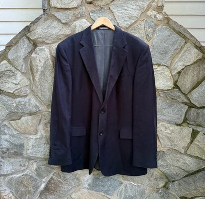 Blazer Oscar de la Renta Lana y Seda Azul Marino 48L Foto 1 de 4