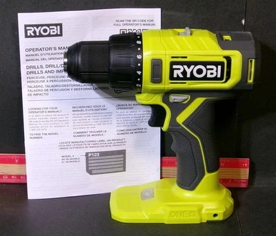 Ryobi ONE+ 18v PCL206 1/2 in. Drill Drive, Open Box + 65 Pc Bit Set, New - Image 1 of 4