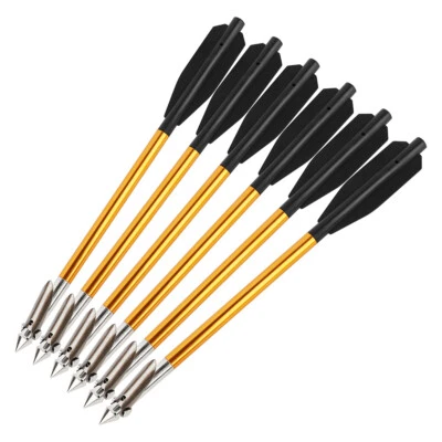 6/12/30pcs 6.8" Aluminum Fishing Arrow Bolts Archery Mini Bow Fishing Outdoor - Image 1 of 4