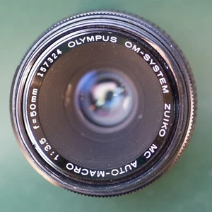 Objetivo Olympus OM Zuiko Auto-Macro 50mm f3.5. Excelente estado óptico - Imagen 1 de 10