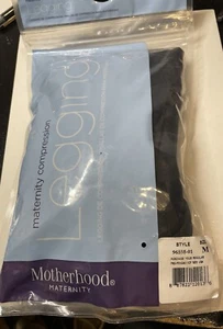 Motherhood Maternity Compression Leggings M Black 01 New - Picture 1 of 2