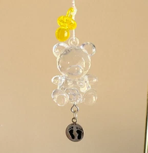 KLAR KRISTALLIN BEIDE GESCHLECHTER BABY ORNAMENT BABY ANKÜNDIGUNG Neutrales Geschlecht - Bild 1 von 4