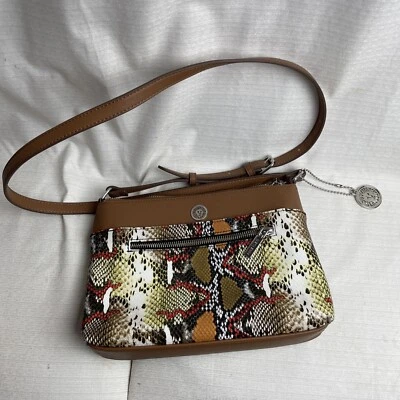 Bandolera multicolor piel de serpiente sintética de diseñador Anne Klein correa de 24 pulgadas Foto 1 de 4