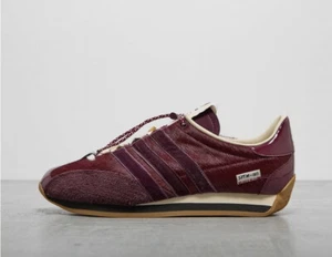 Talla 12 - Nuevo en caja Adidas Originals Country OG x SFTM-003 paquete de pelo de pony granate - Imagen 1 de 5