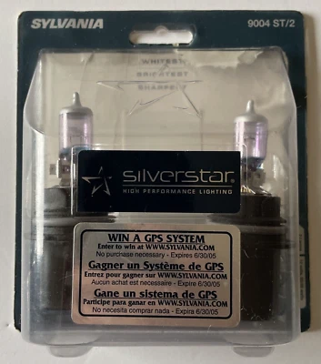 Bombillas halógenas Sylvania Silverstar 9004 bombillas de faros de alto rendimiento (paquete de 2) Foto 1 de 4
